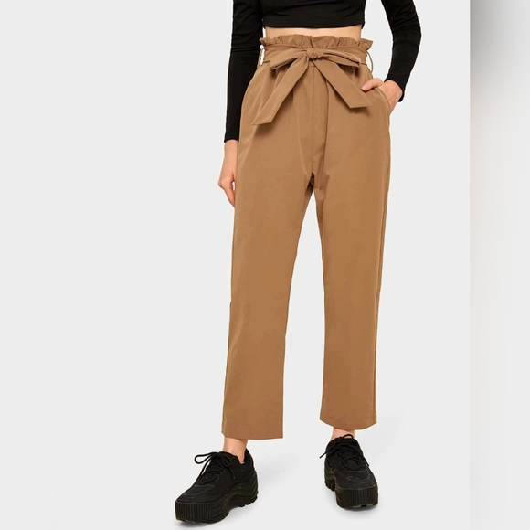 Wilfred Pants - WILFRED BROWN LINEN PANTS SIZE 4